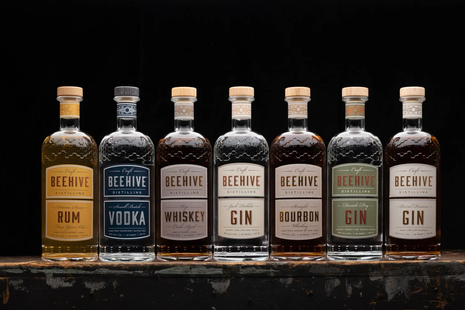 Beehive Distilling product photograph