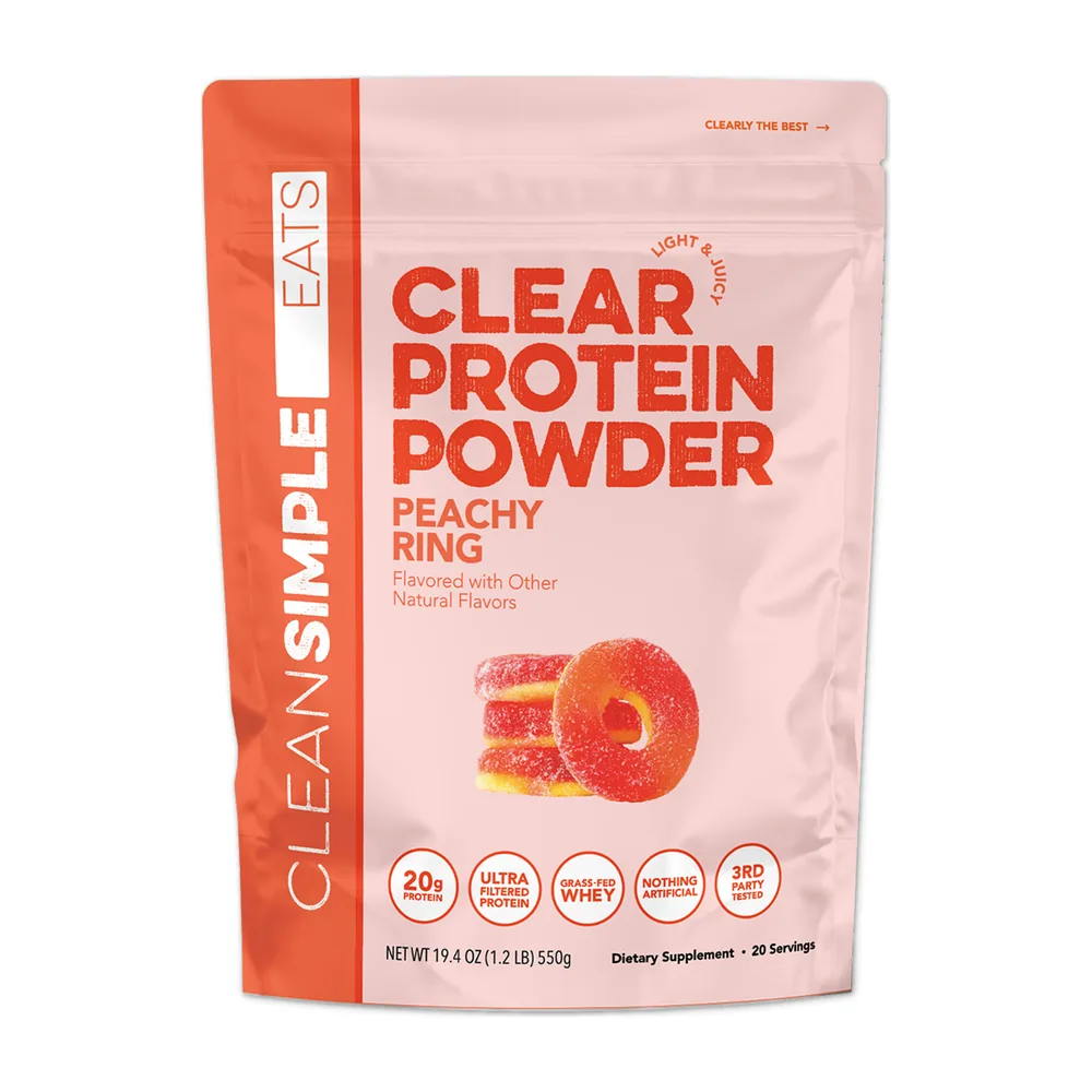 Clear Protein Powder: Peachy Ring by Clean Simple Eats