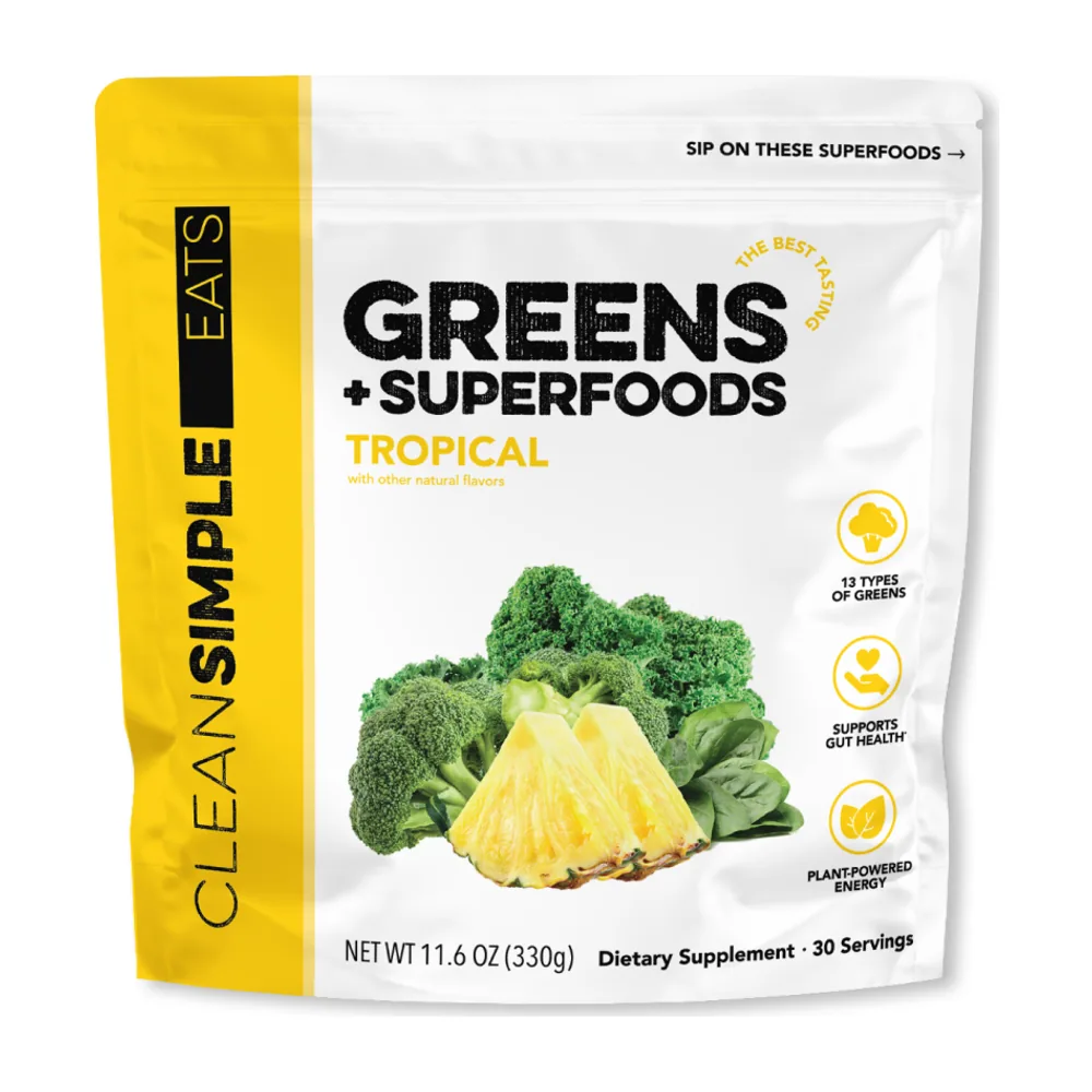 Greens: Tropical Super Greens Mix by Clean Simple Eats