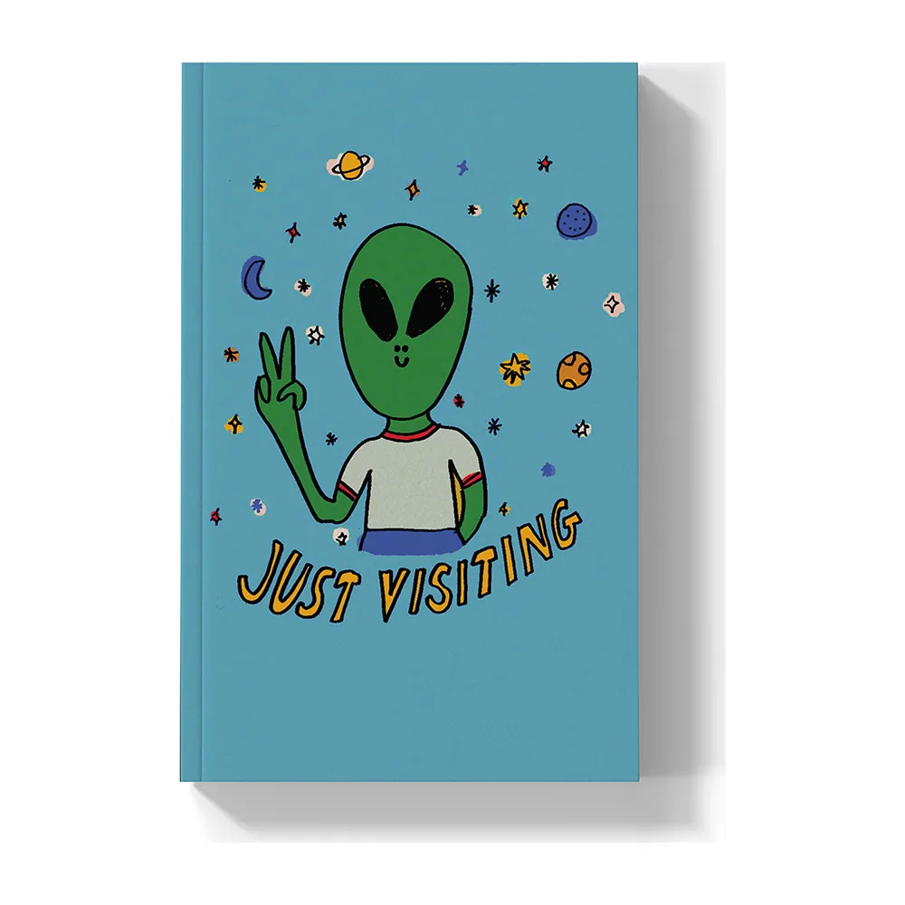 Just Visiting Layflat Notebook by Denik