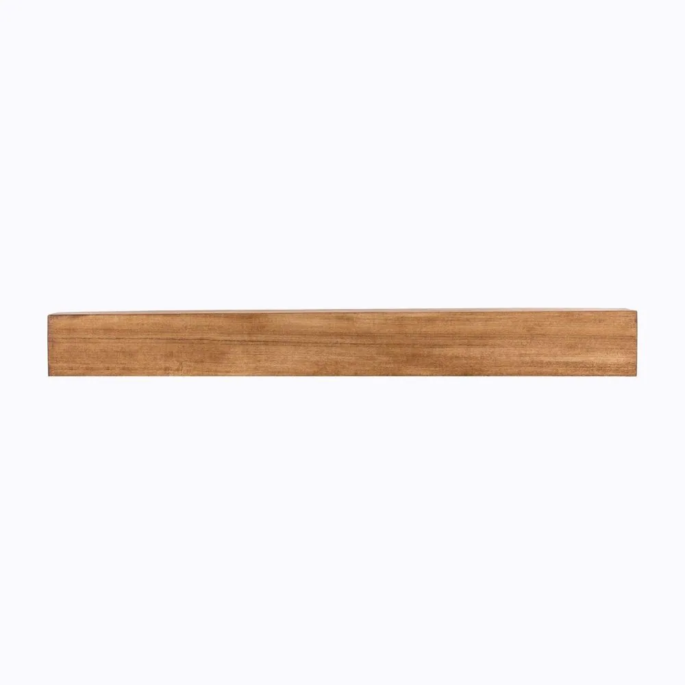 Farmhouse Poplar Wood Floating Fireplace Mantel by Dogberry Collections