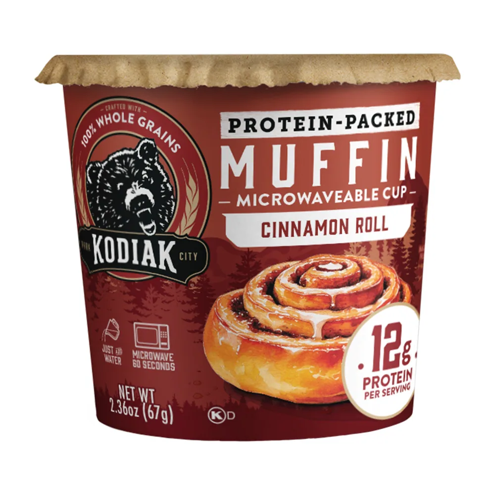 Cinnamon Roll Muffin Cup by Kodiak Cakes
