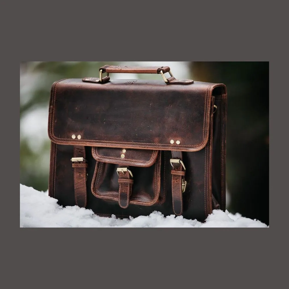 Buffalo Leather Briefcase by Kodiak Leather