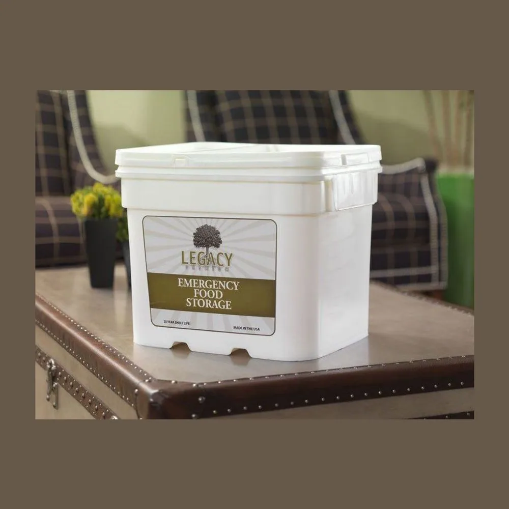 120 Serving Breakfast, Lunch, and Dinner Bucket by Legacy Food Storage