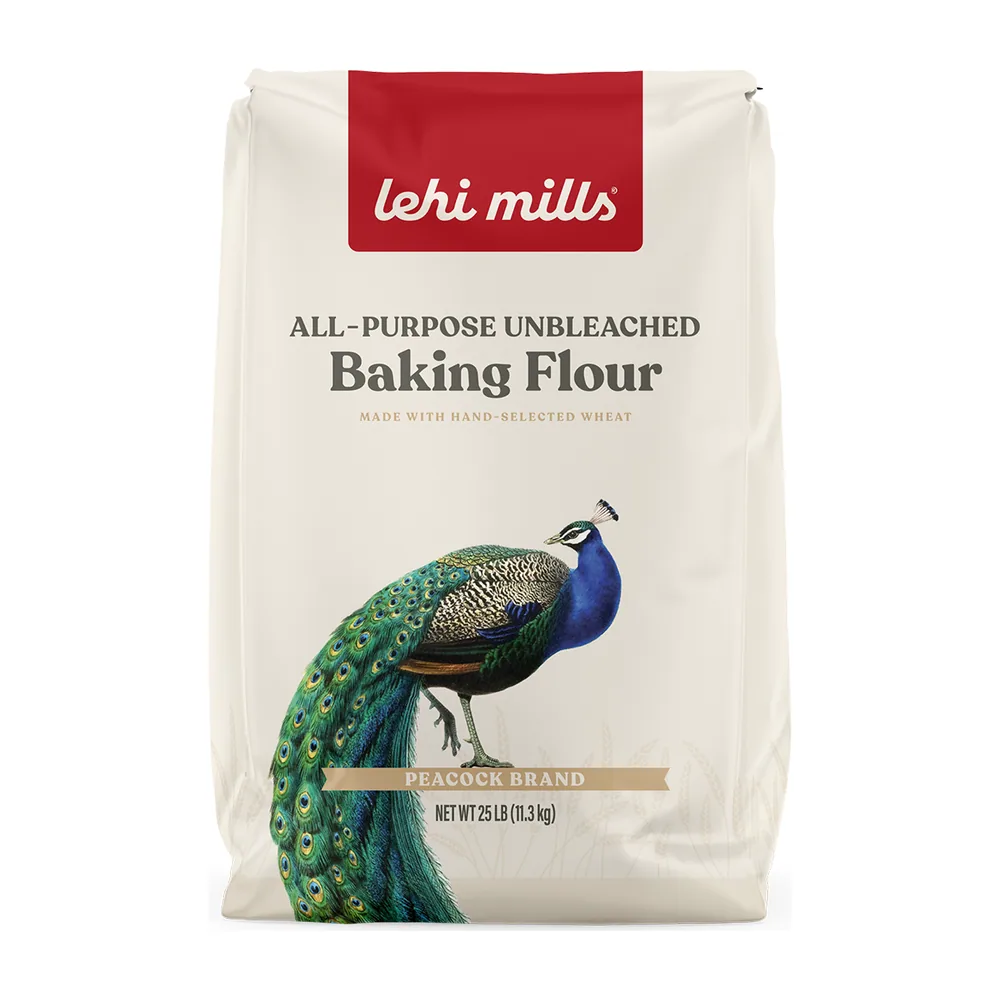 Peacock All Purpose Unbleached Enriched Flour by Lehi Mills