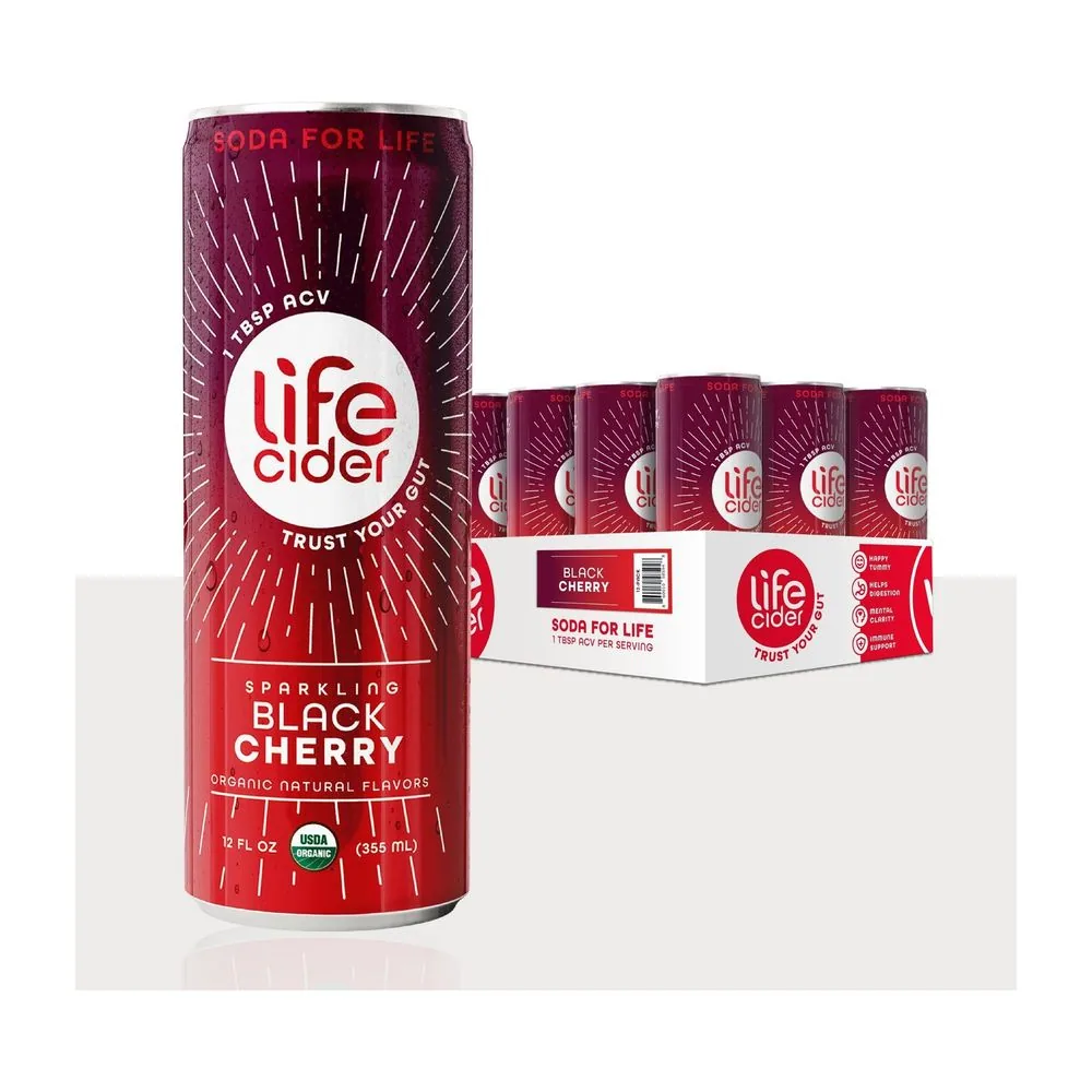Life Cider ACV Drink, Black Cherry by Life Cider