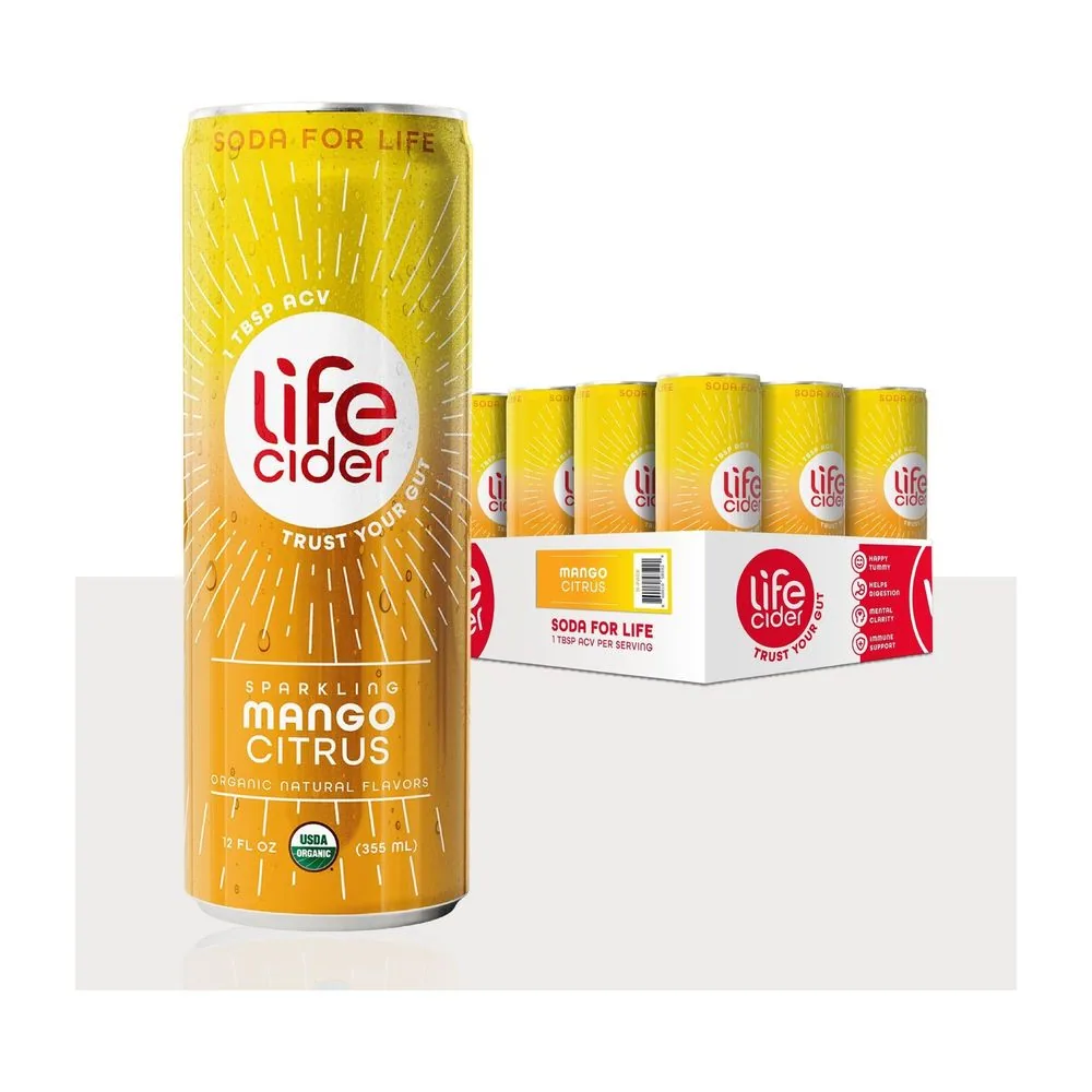 Life Cider ACV Drink, Mango Citrus by Life Cider
