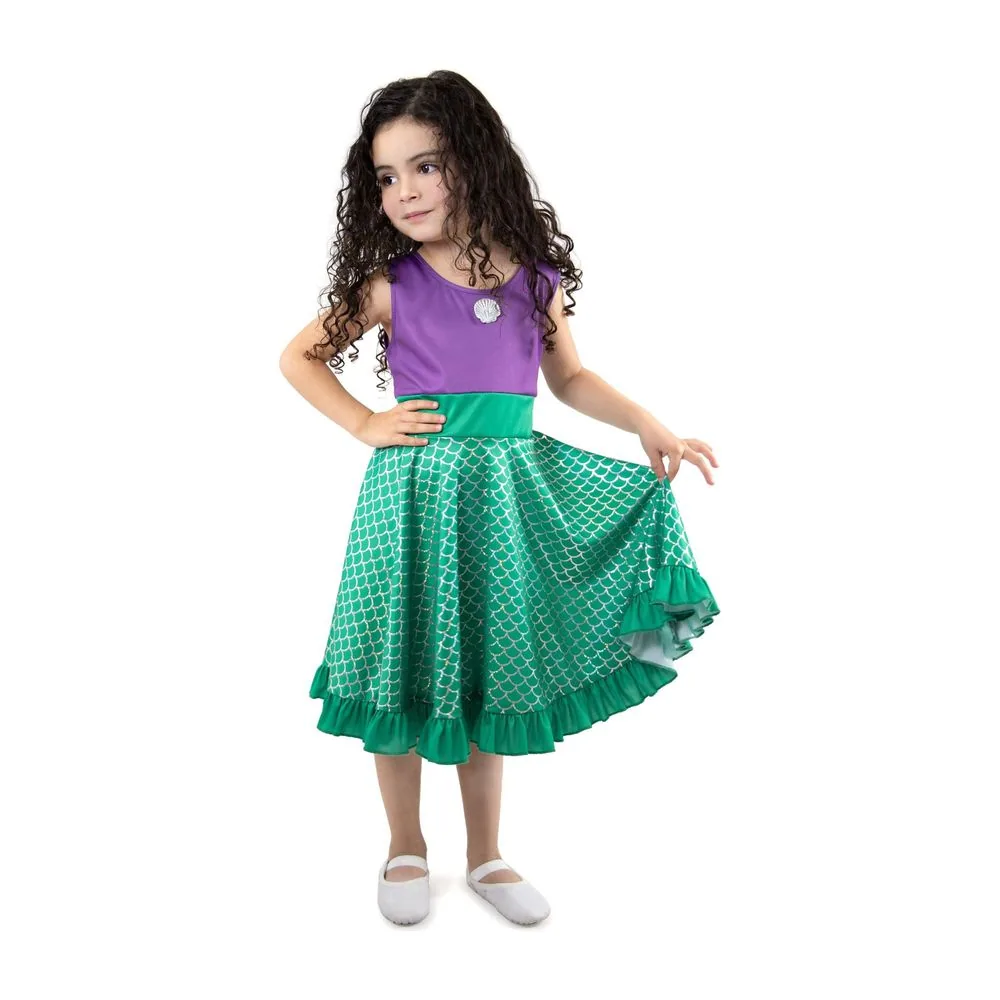 Mermaid Twirl Dress by Little Adventures