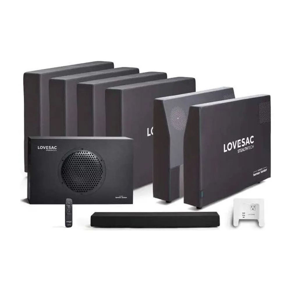 StealthTech 10 Speaker Angled + Standard Satellite Immersive Sound + Charge System by Lovesac