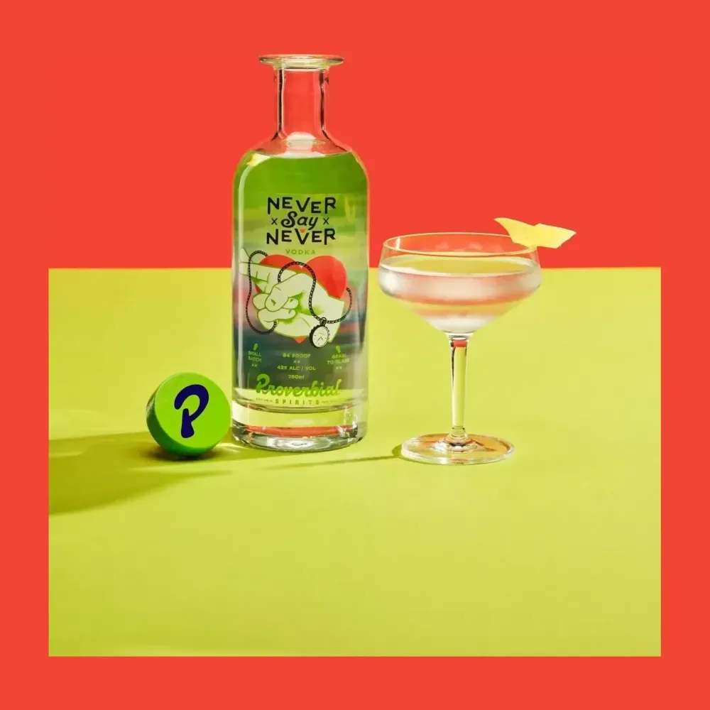 Never Say Never Vodka by Proverbial Spirits