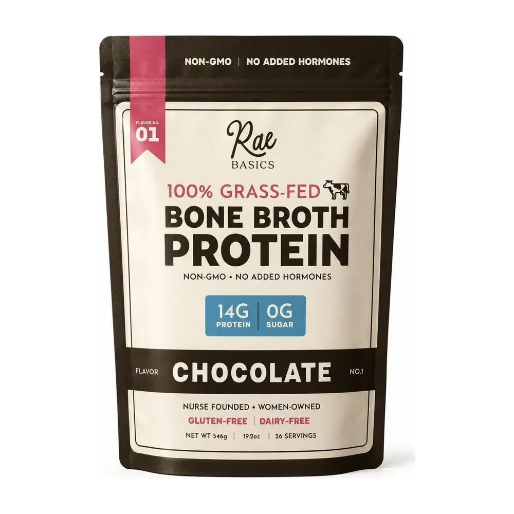 Bone Broth Protein Mix, Classic Chocolate by Rae Basics