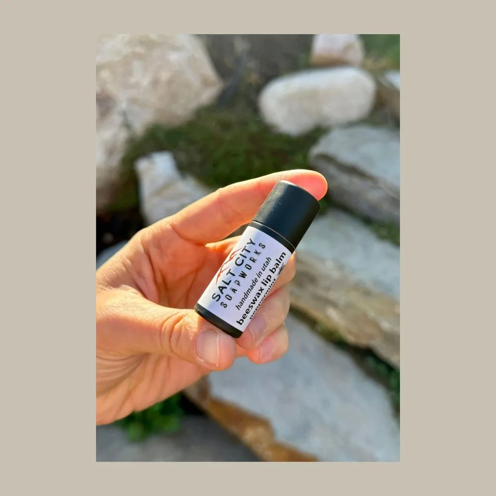 Plastic-Free Beeswax Lip Balm by Salt City Soapworks
