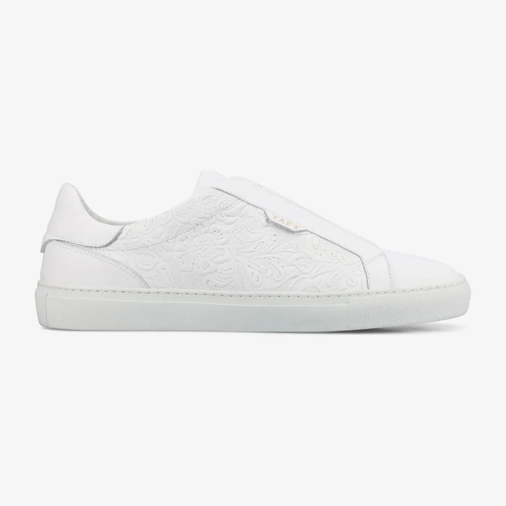 The James Sneaker in White by TAFT