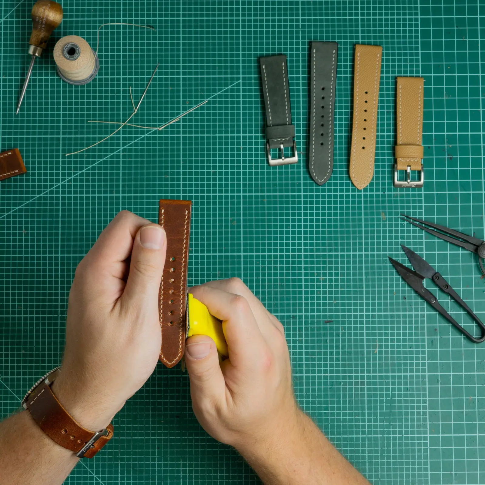 Threaded Leather product photograph