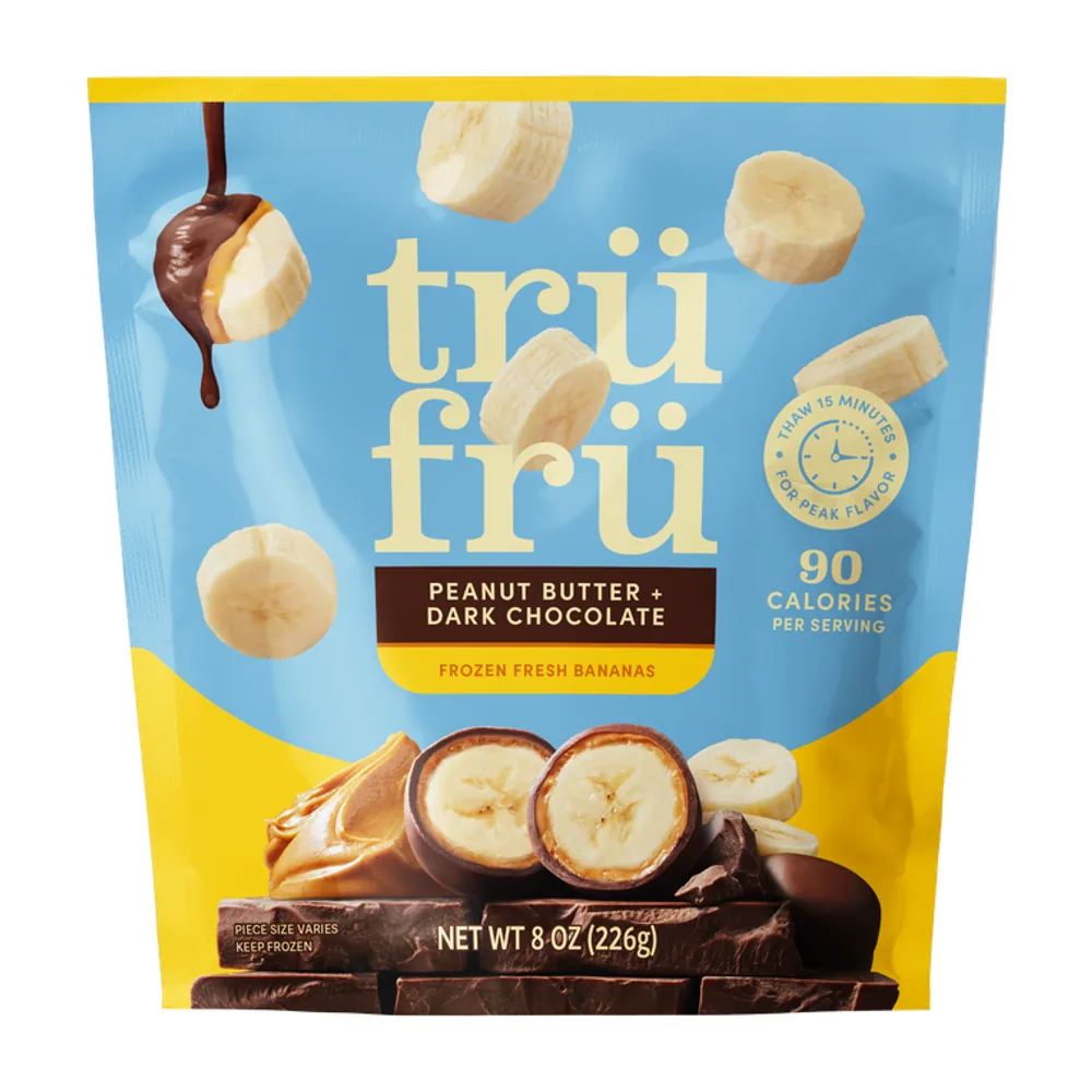Bananas in Dark Chocolate & Peanut Butter 8 oz by Trü Frü