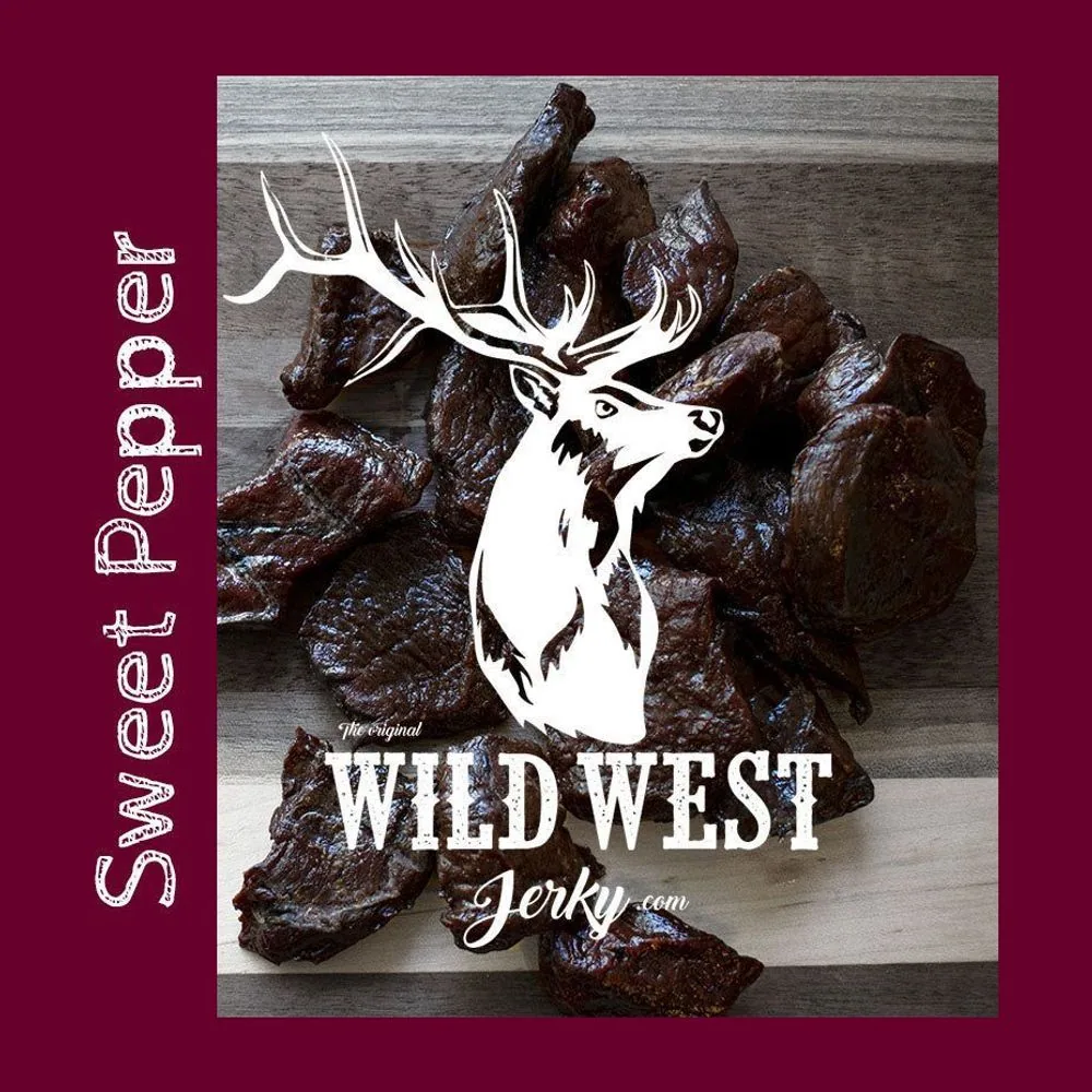 Sweet Pepper Elk Jerky by Wild West Jerky